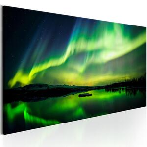 Canvas Tavla - Green Sky - 120x40