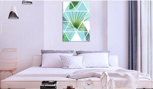 Canvas Tavla - Geometric Palm Vertical - 40x60