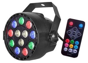 LED Diskostrålkastare LED/12W/230V Flerfärgad + fjärrkontroll