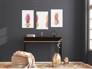 Canvas Tavla - Pineapples (Collection) - 60x30