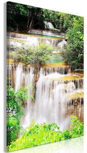 Canvas Tavla - Paradise Waterfall Vertical - 60x90