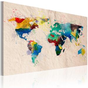 Canvas Tavla - Den värld av färger - 60x40