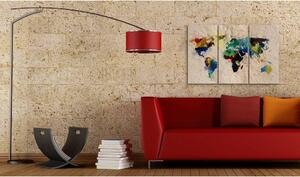 Canvas Tavla - Den värld av färger - triptyk - 60x40