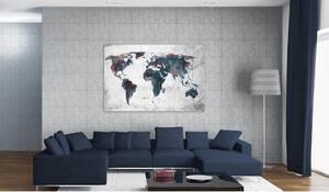 Canvas Tavla - Oupptäckta kontinenter - 60x40
