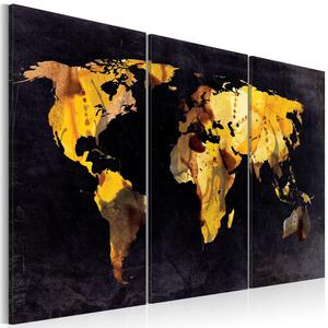Canvas Tavla - Om världen var en öken ... - Triptych - 60x40