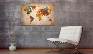 Canvas Tavla - Painted World - 60x40