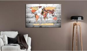 Canvas Tavla - World Map: New Directions - 90x60