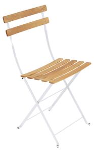 Fermob - Bistro Natural Chair, Cotton White - Balkong- och caféstolar - Vit - Metall/Trä
