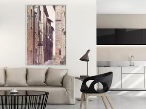 Inramad Poster / Tavla - Brick Buildings - 20x30 Guldram med passepartout