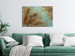 Canvas Tavla - Sunny Palm Trees Wide - 60x40