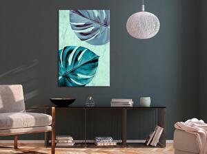 Canvas Tavla - Tropical Turquoise Vertical - 40x60