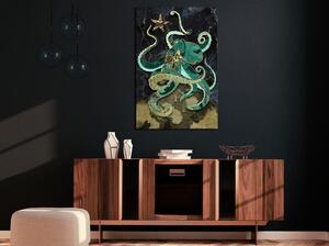 Canvas Tavla - Marble Octopus Vertical - 40x60