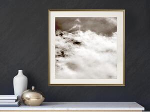 Inramad Poster / Tavla - Clouds - 20x20 Guldram