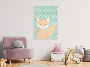 Canvas Tavla - Little Fox Vertical - 40x60