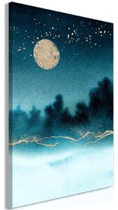 Canvas Tavla - Hazy Moon Vertical - 40x60