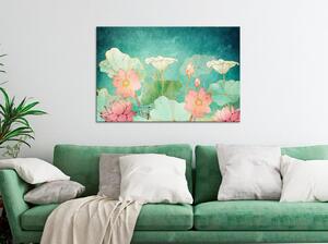 Canvas Tavla - Fairytale Flowers Wide - 60x40