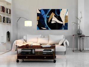 Canvas Tavla - Configuration of Abstraction Wide - 60x40