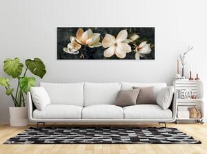 Canvas Tavla - Avant-Garde Magnolia Narrow Orange - 90x30