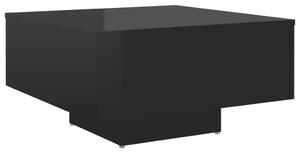 Soffbord svart högglans 60x60x31,5 cm konstruerat trä