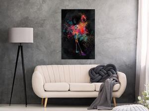 Canvas Tavla - Flamingo Colour Vertical - 40x60