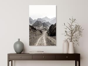 Canvas Tavla - Trail Through the Mountains Vertical - 40x60