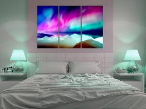 Canvas Tavla - Wonderful Aurora (3 delar) - 90x60