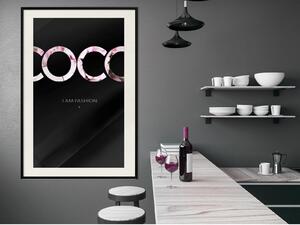 Inramad Poster / Tavla - Coco - 20x30 Guldram med passepartout