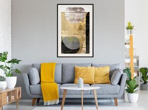 Inramad Poster / Tavla - Sunny Living Room - 20x30 Vit ram med passepartout