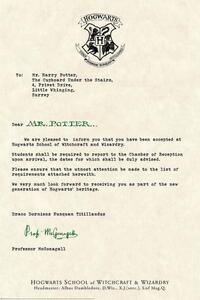 Konsttryck Harry Potter - Acceptance Letter