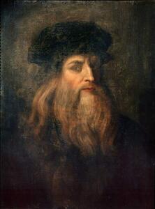 Vinci, Leonardo da - Konsttryck Presumed Self-portrait of Leonardo da Vinci, (30 x 40 cm)