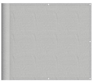 Balkongskärm ljusgrå 90x300 cm 100% polyester oxford