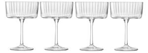 LSA International - Gio line cocktail/champagneglas 23 cl 4-pack - Champagneglas - Transparent