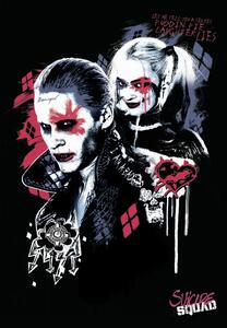 Konsttryck Suicide Squad - Harley och Joker, (26.7 x 40 cm)