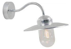 Nordlux - Vägglampa för utomhusbruk LUXEMBOURG 1xE27/60W/230V IP54 silver