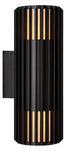 Nordlux - Vägglampa för utomhusbruk ALUDRA 2xE27/15W/230V IP54 svart