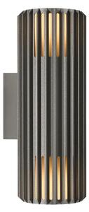 Nordlux - Vägglampa för utomhusbruk ALUDRA 2xE27/15W/230V IP54 antracit