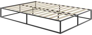 TecTake GmbH 405439 sängram kyoto i metall med ribbotten, 250 kg - 140 x 200 x 25,5 cm