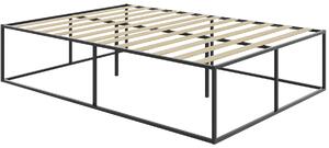 TecTake GmbH 405440 sängram kyoto i metall med ribbotten, 250 kg - 140 x 200 x 46,5 cm