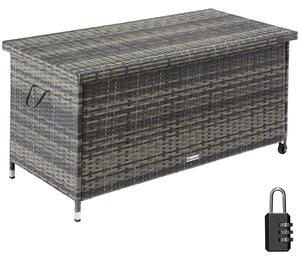 Tectake 404595 dynbox kiruna med lock - grå