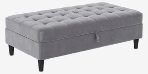 Dorel Home - Ottoman med förvaring Presley - Grå - Fotpallar & puffar - Från Homeroom