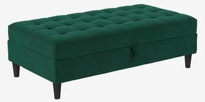 Dorel Home - Ottoman med förvaring Presley - Grön - Fotpallar & puffar - Från Homeroom
