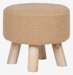 House Nordic - Pall Aberdeen - Beige - Fotpallar & puffar - Från Homeroom