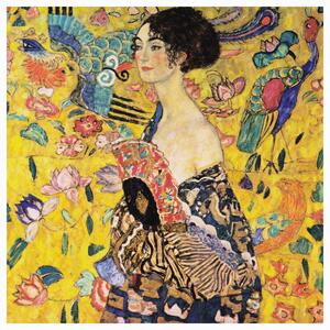 Bildreproduktion Woman with a fan, Gustav Klimt