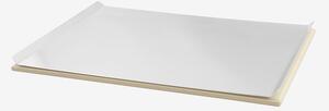 NORDFORM - Pizzasten med aluminiumbricka 40 x 30 cm - Vit - Ugnsformar - Från Homeroom