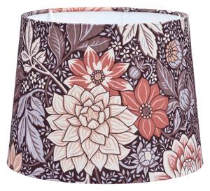 Sofia Mönstrad lampskärm, Dahlia Brun 20cm