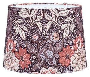 Sofia Mönstrad lampskärm, Dahlia Brun 25cm