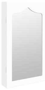 Spegelskåp vit väggmonterat 37,5x10x67 cm