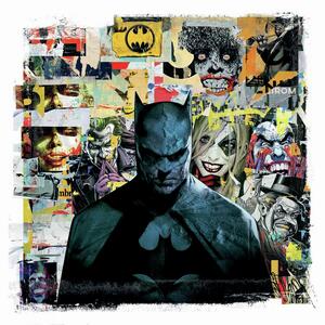 Konsttryck Batman Dark in mind, (40 x 40 cm)
