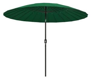 Trädgårdsparasoll med aluminiumstång 270 cm grön - Grön