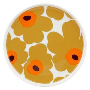 Marimekko - Unikko tallrik 20 cm White, Caramel & Warm - Mattallrikar - Maija Isola - Beige